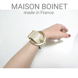 トゥモローランド(TOMORROWLAND)のMAISON BOINET レザーベルトバングル(ブレスレット/バングル)