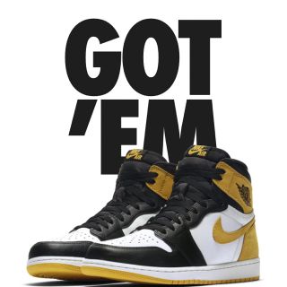 ナイキ(NIKE)のjordan1 yellow ochre(スニーカー)