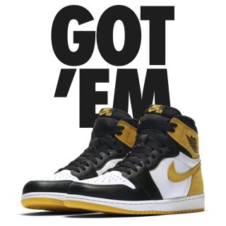 ナイキ(NIKE)のair jordan 1 yellow ochre(スニーカー)