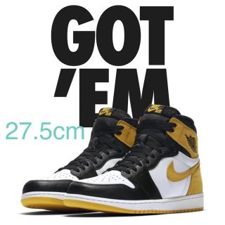 ナイキ(NIKE)の27.5cm NIKE AIR JORDAN 1 YELLOW OCHRE(スニーカー)