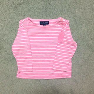 ラルフローレン(Ralph Lauren)のピンクボーダーTシャツ80(その他)