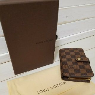 ルイヴィトン(LOUIS VUITTON)のらん様　ルイヴィトン　ダミエ　がま口財布(財布)