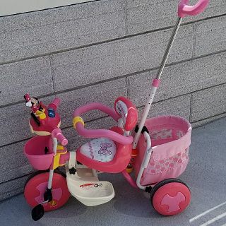 ディズニー(Disney)のドラえもん様専用 値下げ おしゃべりカーゴTrikeミニー　三輪車(三輪車)