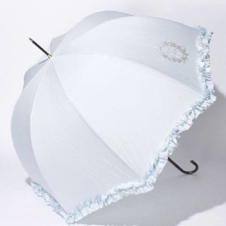 メゾンドフルール(Maison de FLEUR)のʚ꒰⑅るしぃ様専用新品☂︎水色フリル晴雨兼用UV日傘⑅꒱ɞ(傘)