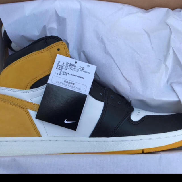 NIKE(ナイキ)のAirJordan1 yellow イエロー 28.5 メンズの靴/シューズ(スニーカー)の商品写真