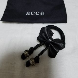 アッカ(acca)のacca アッカ レザーリボンポニー(ヘアゴム/シュシュ)