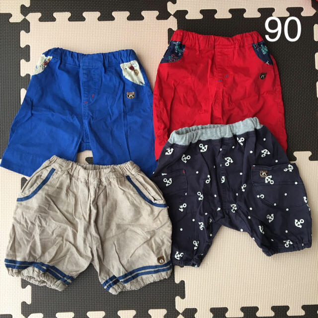 キムラタン(キムラタン)のピッコロ ショートパンツ 90 4点セット+Tシャツ2枚 キッズ/ベビー/マタニティのキッズ服男の子用(90cm~)(パンツ/スパッツ)の商品写真