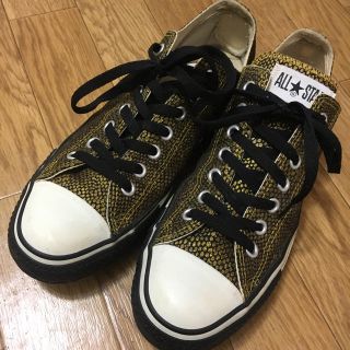 コンバース(CONVERSE)のコンバース 27.5センチ ゴールド ローカット(スニーカー)