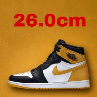 ナイキ(NIKE)のAJ1 yellow 26.0cm (スニーカー)