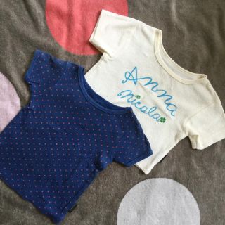 アンナニコラ(Anna Nicola)の【お買得】Anna Nicola アンナニコラ Tシャツ 2点セット 90センチ(Tシャツ/カットソー)