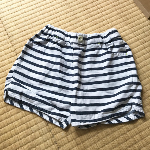 GLOBAL WORK(グローバルワーク)のグローバルワーク ボーダーショートパンツ キュロット キッズ/ベビー/マタニティのキッズ服女の子用(90cm~)(パンツ/スパッツ)の商品写真