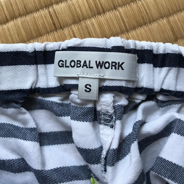 GLOBAL WORK(グローバルワーク)のグローバルワーク ボーダーショートパンツ キュロット キッズ/ベビー/マタニティのキッズ服女の子用(90cm~)(パンツ/スパッツ)の商品写真