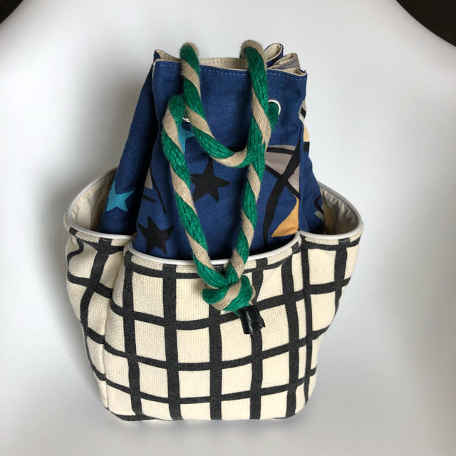 MARNI FLOWER CAFE マルニフラワーカフェ 巾着バッグ | フリマアプリ ラクマ