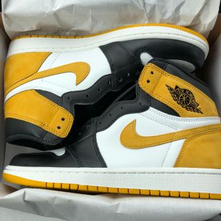 ナイキ(NIKE)の27cm AIR JORDAN 1 RETRO HIGH OG YELLOW(スニーカー)