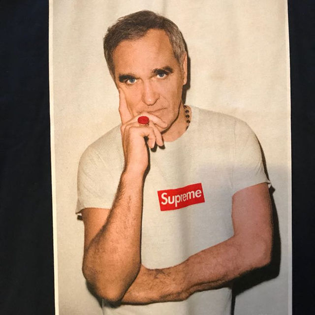 16ss supreme Morrissey Tee Navy L シュプリーム