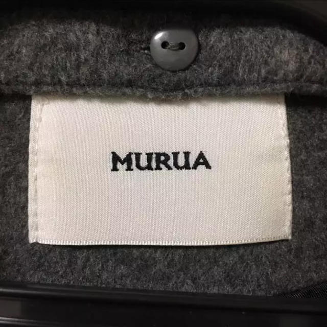 MURUA(ムルーア)のMURUA♡ムルーア♡コート♡ノーカラーコート♡ファー♡グレー レディースのジャケット/アウター(ノーカラージャケット)の商品写真