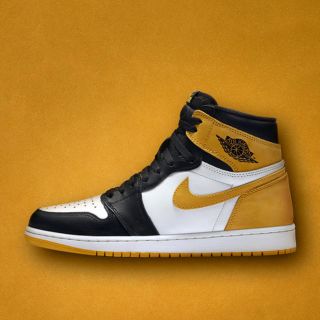 ナイキ(NIKE)のNIKE airjordan1 イエロー(スニーカー)