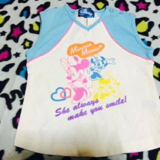 ディズニー(Disney)の【新品タグ付き】ネオンミニータンクトップ♪～95～(Tシャツ/カットソー)