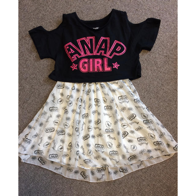 ANAP(アナップ)のANAP GIRL  ワンピース キッズ/ベビー/マタニティのキッズ服女の子用(90cm~)(ワンピース)の商品写真