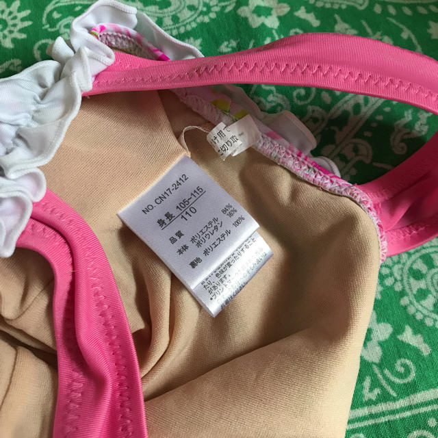 西松屋(ニシマツヤ)の110cm西松屋ワンピース水着 キッズ/ベビー/マタニティのキッズ服女の子用(90cm~)(水着)の商品写真