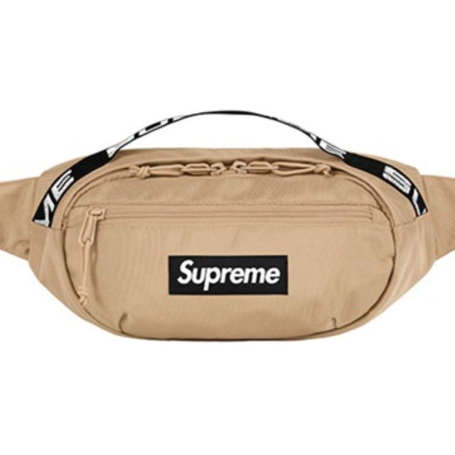 supreme 2018 waist bag tan ベージュ