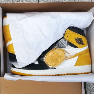 ナイキ(NIKE)の送料込み AIR JORDAN 1 RETRO  YELLOW OCHRE(スニーカー)