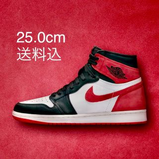 ナイキ(NIKE)のエア ジョーダン1 OG BG 赤 25cm jordan1 jordan 1(スニーカー)