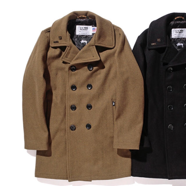 STUSSY(ステューシー)のstussy ステューシー schott ショット コラボ コート メンズのジャケット/アウター(ピーコート)の商品写真