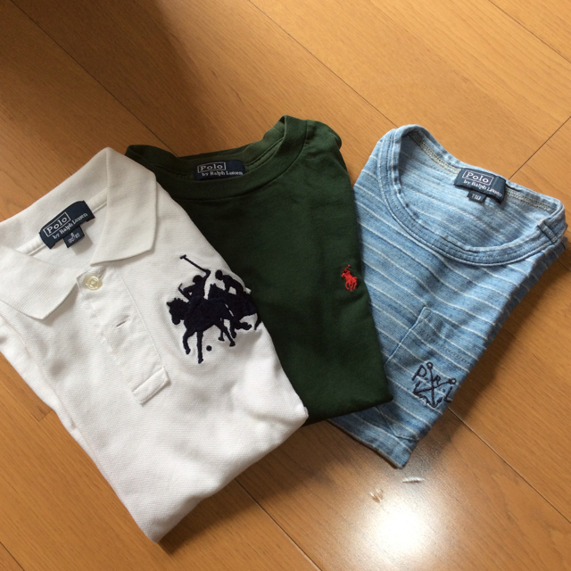 Ralph Lauren(ラルフローレン)のラルフローレン シャツ3点セット キッズ/ベビー/マタニティのキッズ服男の子用(90cm~)(Tシャツ/カットソー)の商品写真