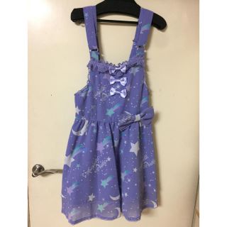 アンジェリックプリティー(Angelic Pretty)のdream  sky サロペット ラベンダー  送料込(ミニワンピース)