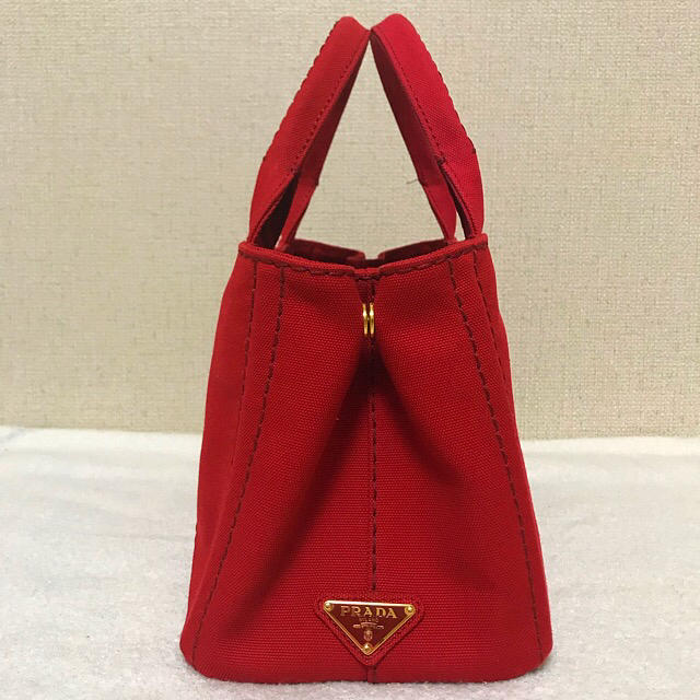 PRADA CANAPA ROSSO プラダ カナパ 赤 Sサイズ 本物正規品