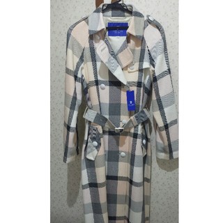 バーバリーブルーレーベル(BURBERRY BLUE LABEL)のむひぱっち様専用ブルーレーベル　クレストブリッジ　ピンクチェック柄　新品(トレンチコート)