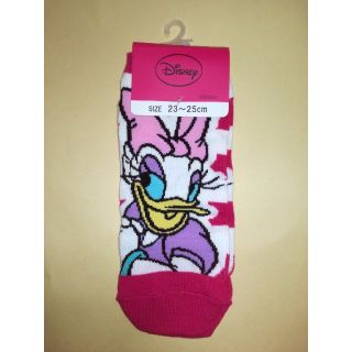 ディズニー(Disney)の♥️　ディズニー　デイジー　ソックス靴下　23-25センチ　ピンク　同梱割引有(その他)
