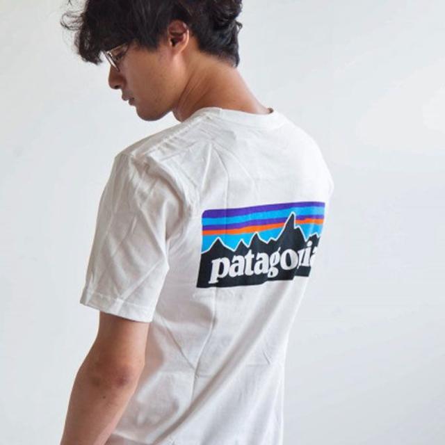 patagonia - 新品 XS パタゴニア JPサイズS P6 ロゴ ポケットTシャツ白 ...