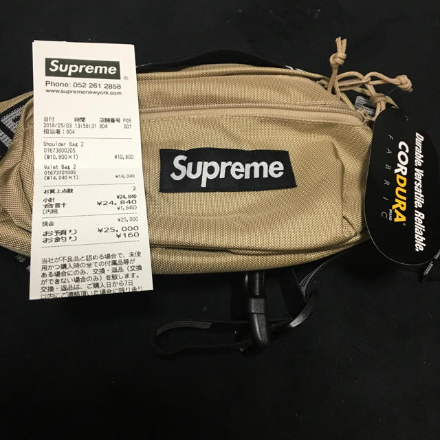 即日発送可能！supreme waist bag