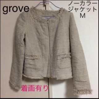 グローブ(grove)のグローブ ノーカラージャケット M(ノーカラージャケット)