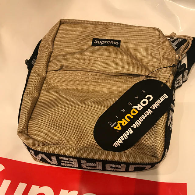 supreme shoulder bag tan