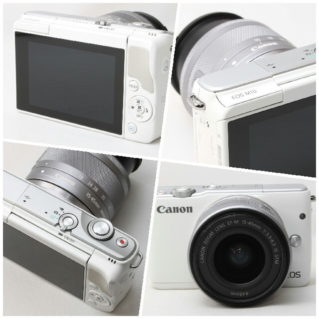 Wi-Fi標準搭載&自撮り☆高性能ミラーレス一眼♪Canon EOS M10 Wi-Fi標準搭載&自撮り☆高性能ミラーレス一眼♪Canon EOS M10
