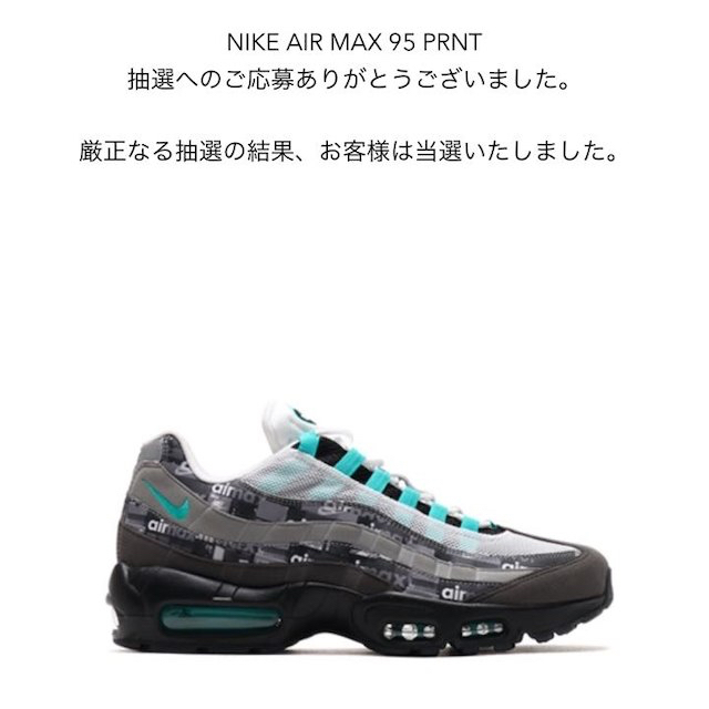 NIKE AIR MAX 95 PRNT JADE 26.5cm atmos限定