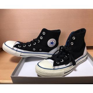 コンバース(CONVERSE)のコンバース【メルトン？×レザーハイカット】(スニーカー)