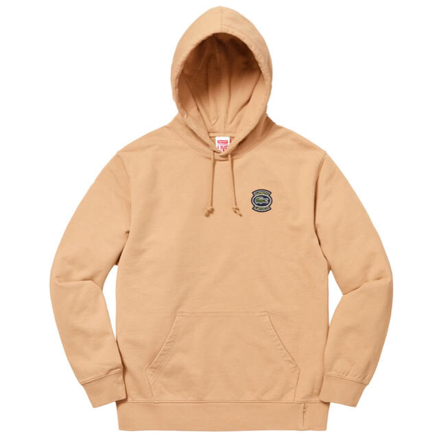 Sサイズ Supreme Lacoste Hooded Light Brown