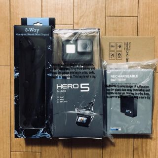 ゴープロ(GoPro)の新品 未開封 gopro hero5 black 本体セット(ビデオカメラ)