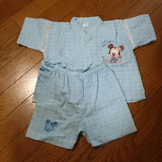 ディズニー(Disney)の252.値下げ  甚平  ミッキー    80㎝(甚平/浴衣)