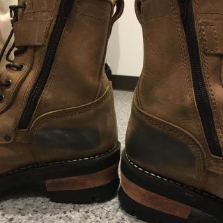 ALPHA INDUSTRIES - ALPHA バイカーブーツ ブラウン 26cmの
