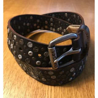 DIESEL ディーゼル スタッズベルト サイズ90