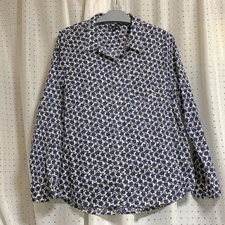 ギャップ(GAP)のGAP  woman  フラワープリントシャツXL  花柄 大きい(シャツ/ブラウス(長袖/七分))