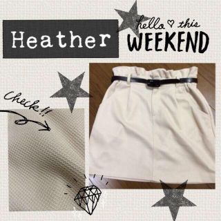 ヘザー(heather)の激かわ♡Heather♡ハイウエストスカ(ミニスカート)