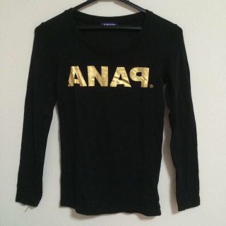 アナップ(ANAP)のANAP 黒金ロンT(Tシャツ(長袖/七分))