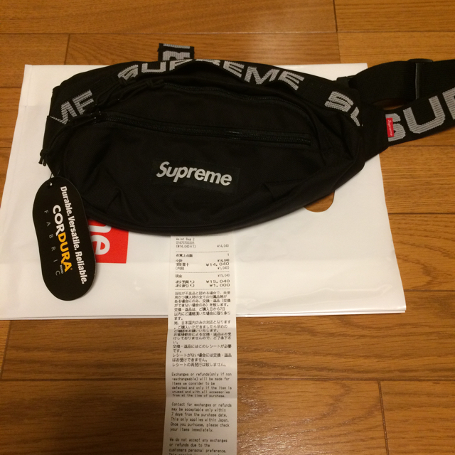 supreme 18ss Waist Bag Black