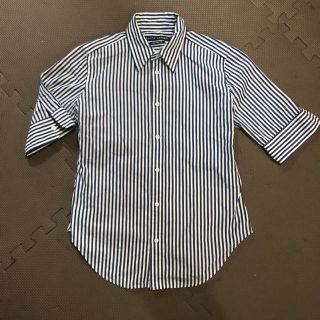 ポロラルフローレン(POLO RALPH LAUREN)の値下げ RALPH LAUREN ストライプ 半袖シャツ  サイズ9(シャツ/ブラウス(半袖/袖なし))